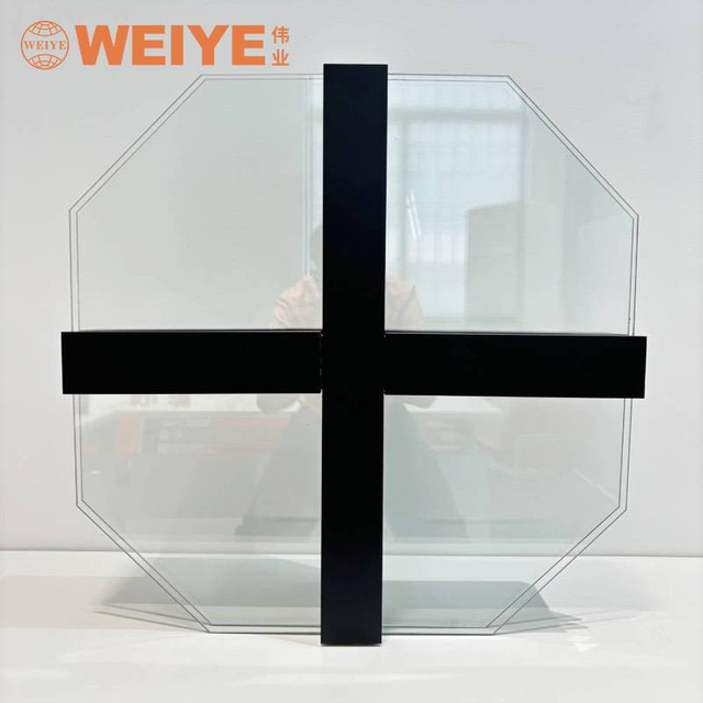 180 Visible Frame Hollow Glass Curtain Wall-Section